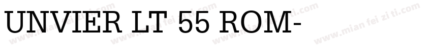 UNVIER LT 55 ROM字体转换